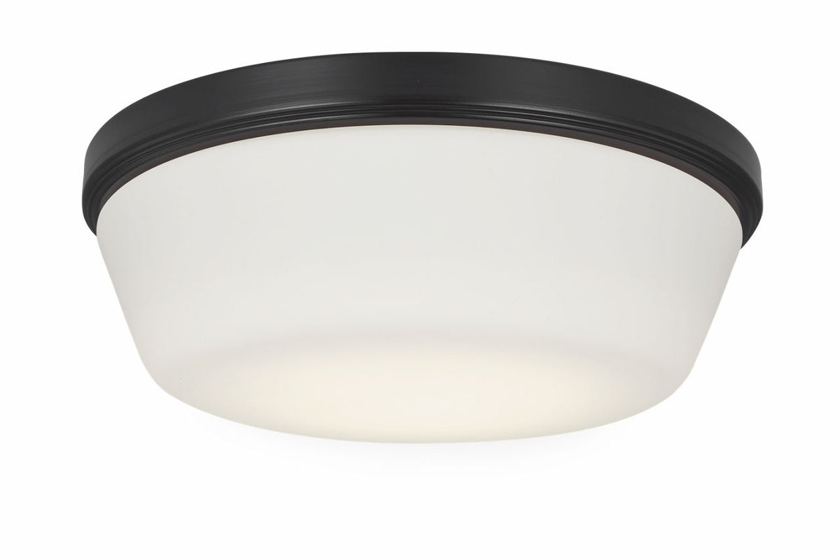 Generation Lighting MC261AGP Universal Light Kits Aged Pewter ceiling fan light kit with frosted white glass