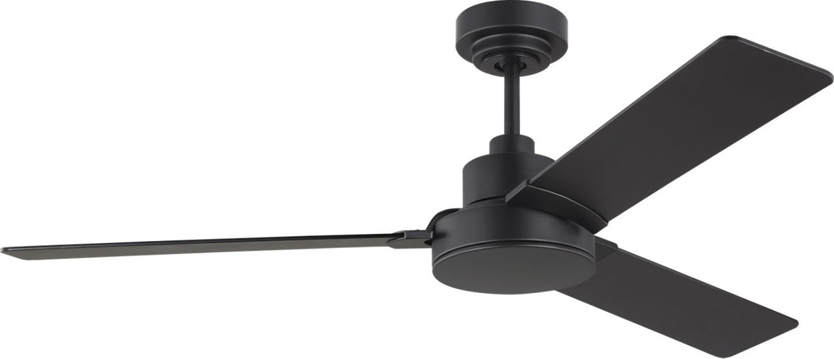 Generation Lighting 3JVR52MBK Jovie 52 52 inch Midnight Black Ceiling Fan