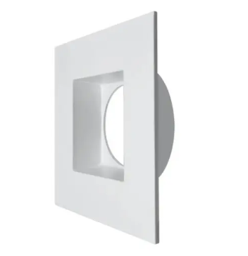EnvisionLED MDJBX-3-TRIM-WH-SQ 3-inch Regressed Downlight, Square Trim, White