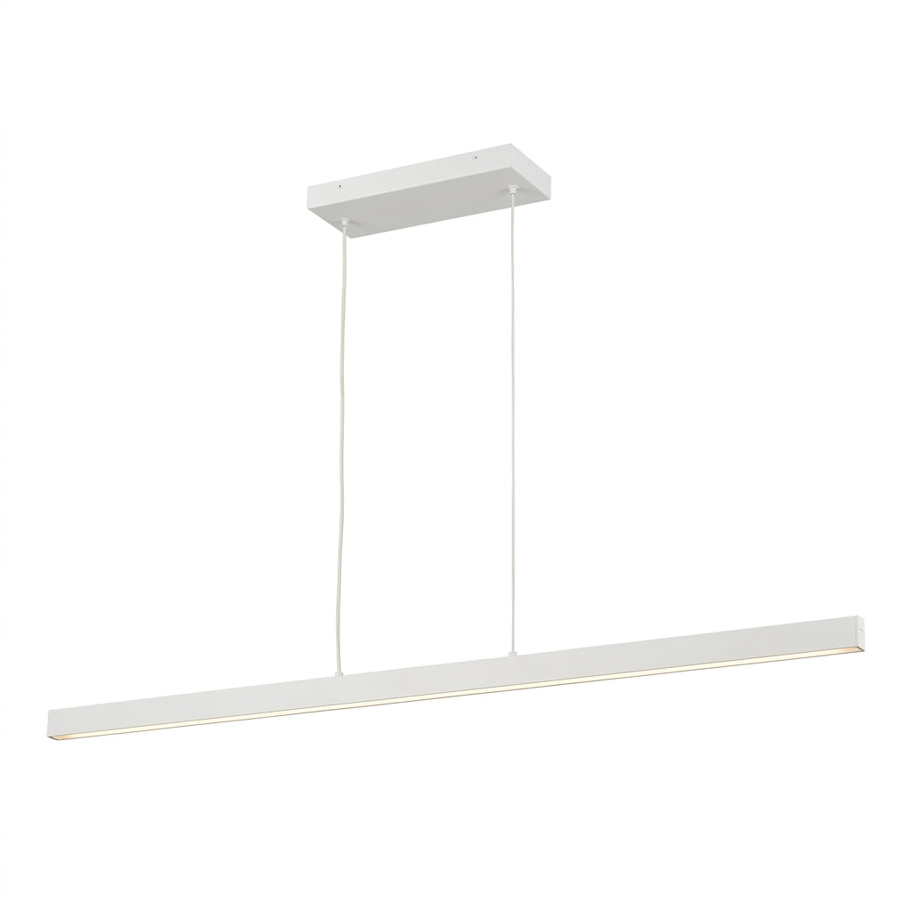 Trans Globe Lighting MDN-1640 WH Isolde white LED linear pendant ceiling light