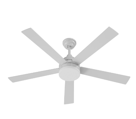 AFX Lighting MDXN525LACWHWH-WS Maddox 52 Inch Ceiling Fan, Watt 60W, Selectable 5CCT, White Finish, with Wall Switch