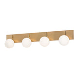 AFX Lighting METV3808L30D1SB Metropolitan 4 Light 38" Wide LED Vanity Bath Bar, Satin Brass Finish