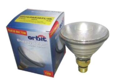 Orbit MH70/PAR38/FL/4K MH PAR38 Lamp Light, Wattage 70W, Color Temperature 4200K,Voltage 120-277V
