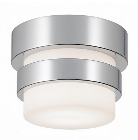 AFX Lighting MIAF05LAJUDPC Miami 5 Inch LED Flush Mount Light, 120-277V, Watt 10W, Selectable 5CCT, Polished Chrome Finish