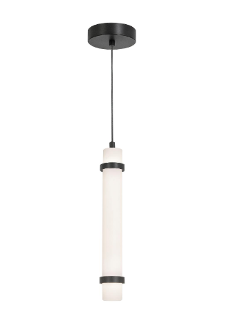 AFX Lighting MIAP15LAJUDBK Miami 15 Inch LED Pendant Light, 120-277V, Watt 15W, Selectable 5CCT, Black Finish
