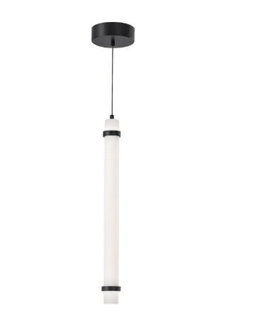 AFX Lighting MIAP24LAJUDBK Miami 24 Inch LED Pendant Light, 120-277V, Watt 19W, Selectable 5CCT, Black Finish