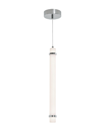AFX Lighting MIAP24LAJUDPC Miami 24 Inch LED Pendant Light, 120-277V, Watt 19W, Selectable 5CCT, Polished Chrome Finish