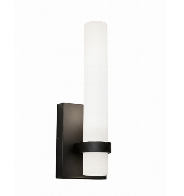 AFX Lighting MIAS0513LAJUDBK Miami 13 Inch LED Wall Sconce Light, 120-277V, Watt 16W, Selectable 5CCT, Black Finish
