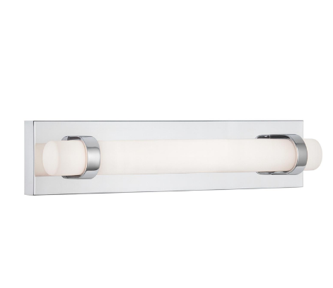 AFX Lighting MIAV1804LAJUDPC Miami 18 Inch LED Vanity Wall Light, 120-277V, Watt 20W, Selectable 5CCT, Polished Chrome Finish