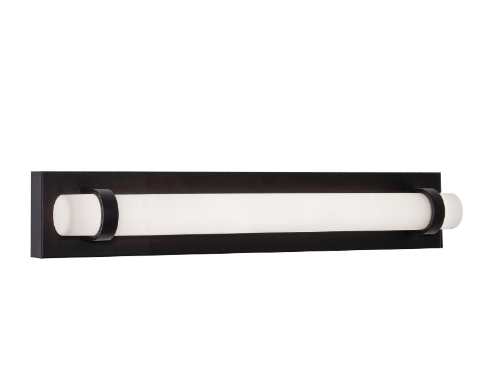 AFX Lighting MIAV2404LAJUDBK Miami 24 Inch LED Vanity Wall Light, 120-277V, Watt 25W, Selectable 5CCT, Black Finish