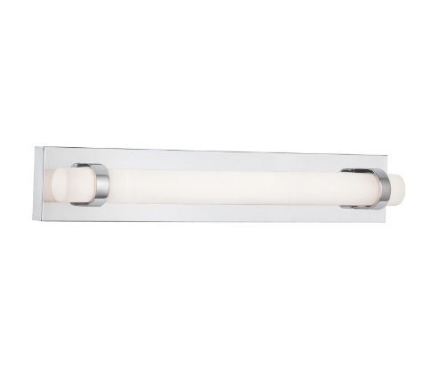 AFX Lighting MIAV2404LAJUDPC Miami 24 Inch LED Vanity Wall Light, 120-277V, Watt 25W, Selectable 5CCT, Polished Chrome Finish