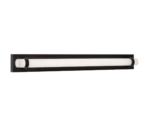 AFX Lighting MIAV3604LAJUDBK Miami 36 Inch LED Vanity Wall Light, 120-277V, Watt 28W, Selectable 5CCT, Black Finish