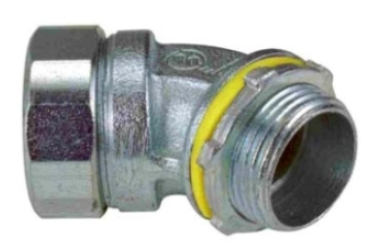 Orbit MLT45-150 1-1/2" Malleable Iron Liquid Tight Connectors 45 Angle