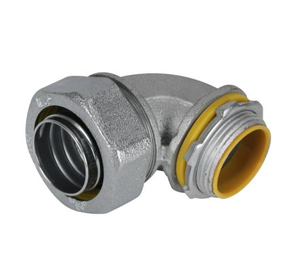 Orbit MLTI90-150 1-1/2 Inch Trade Size, Malleable Iron Liquid Tight Conn. 90 Angle Insulated Throat