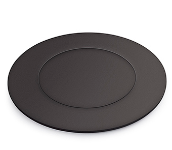 Lew Electric MOI4-P2-C4-BK-DC Customizable, flush mounted, 2-Hour Fire Rated Poke-Through with four inch core, (2) single receptacle & (4) communication openings , Black Finish, Drop Cover