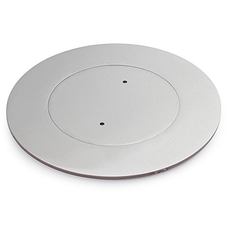 Lew Electric MOI4-P2-C6-SS-TSC Customizable, flush mounted, 2-Hour Fire Rated Poke-Through with four inch core, (2) single receptacle & (6) communication openings , Stainless Finish, Threaded Security