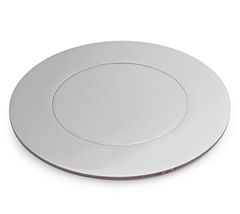 Lew Electric MOI4-PASSTHROUGH-SS-DC Customizable, flush mounted, 2-Hour Fire Rated Poke-Through with four inch core, 2.5" trade size circular opening, Drop Cover Stainless Steel Finish