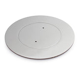 Lew Electric MOI4-SLB-DP1-COMM4-SS-TSC Customizable Dual Service Round Concrete Box, Round, Flush To Concrete Floor Box, Decora Receptacle & (4) Communication Openings, Threaded Coin, Stainess Steel Finish