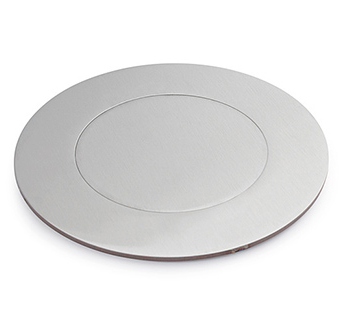 Lew Electric MOI4-SLB-PASSTHROUGH-SS-DC Customizable Dual Service Round Concrete Box,  multi-connect is a dual service, round, flush to concrete floor box , 2.5" trade size circular opening, Stainless Finish, Drop Cover