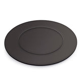 Lew Electric MOI4-SLB-SYS-COMM-BK-DC Customizable Dual Service Round Concrete Box, Round, Flush To Concrete Floor Box, Systems Furniture Communication-Power & Comm Cabling, Drop Cover Black Finish