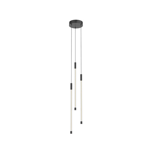 Kuzco Lighting MP75221-BK-UNV Motif 21-in Multi Pendant Ceiling Light - CCT: 2700K - Finish: Black