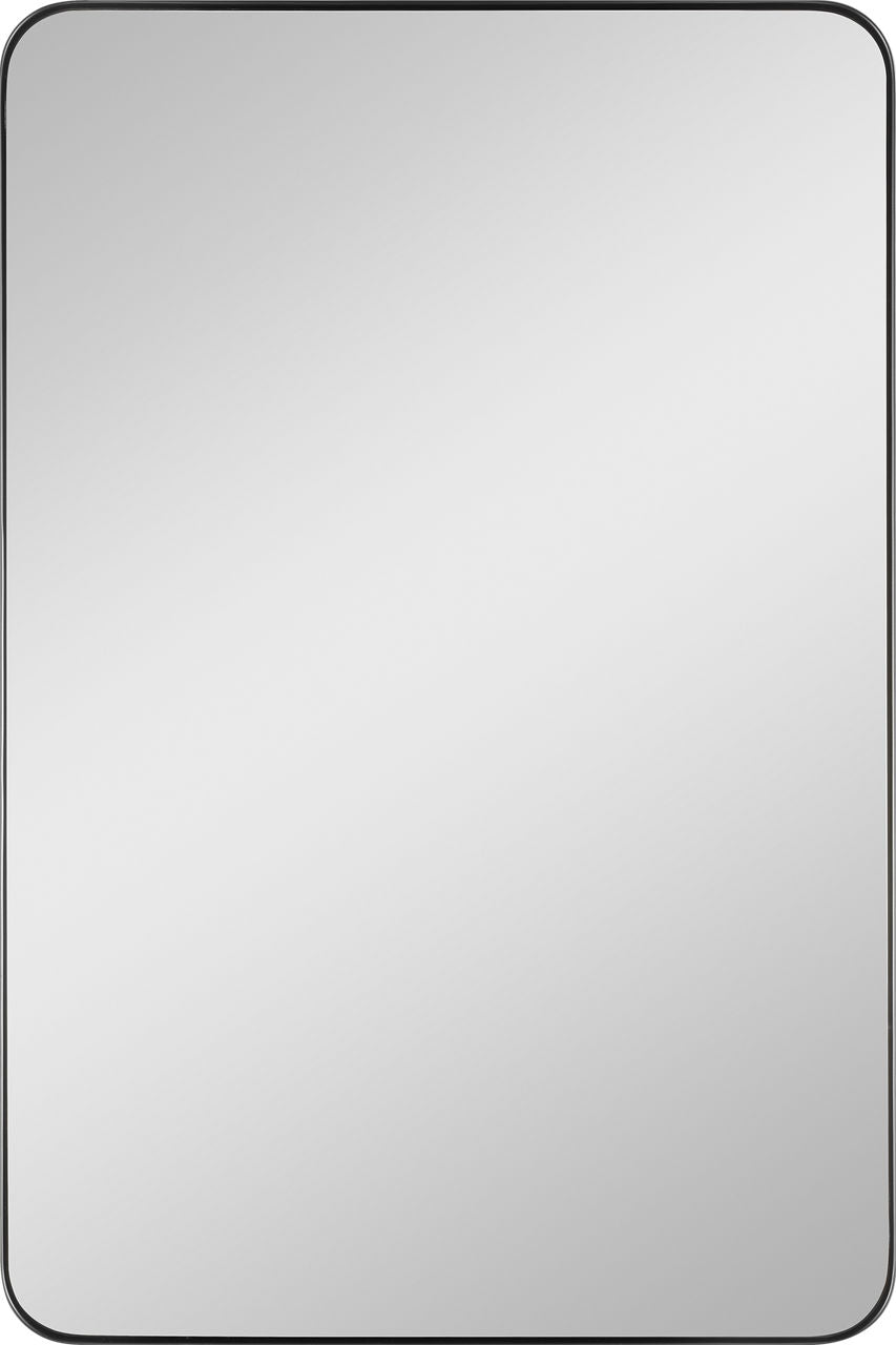 Generation Lighting Planer 24 inch x 36 inch Midnight Black Rectangular Wall Mirror