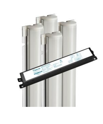 MaxLite MRBK-44LFM-40 Magnetic Retrofit Bar Kit 4Ft 4 Lamp Frosted Lens 4000K Med Setting (300Ma)