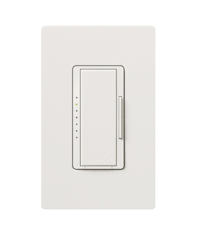 Lutron MRF2S-6ELV120-SW Vive Maestro Wireless RF Electronic Low-Voltage Dimmer - 600W Max - Snow Finish