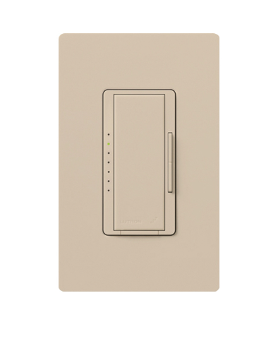 Lutron MRF2S-6ELV120-TP Vive Maestro Wireless RF Electronic Low-Voltage Dimmer - 600W Max - Taupe Finish