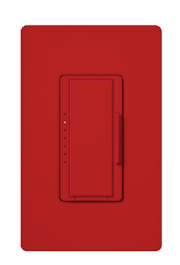 Lutron MRF2S-6CL-HT Maestro Wireless 600W Incandescent, 150W CFL or LED Single Pole / 3-Way Dimmer, Red Finish