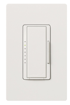 Lutron MRF2S-6ND-120-SW Vive Maestro Wireless MLV Dimmer, 600VA MLV/150W LED, 1 Pole/Multi-Location, Neutral Required, 120V, Snow White