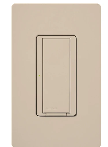 Lutron MRF2S-8ANS120-TP Vive Maestro Wireless Switch, 8 Amp Light/5.8 Amp Fan, 1 Pole/Maestro, Neutral Required, 120V, Taupe Finish