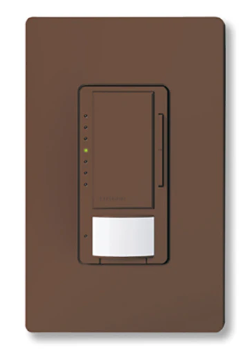 Lutron MRF2S-8SD010-BR Vive Maestro Wireless10V Occupancy/Vacancy Sensor Dimmer, 8A Switching, 50mA Sink, 120/277V, Brown Finish