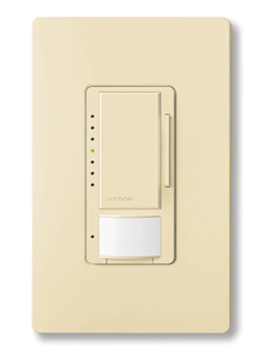 Lutron MRF2S-8SD010-IV Vive Maestro Wireless10V Occupancy/Vacancy Sensor Dimmer, 8A Switching, 50mA Sink, 120/277V, Ivory Finish