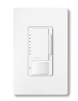 Lutron MRF2S-8SDV010-WH Maestro RF 0–10 V Sensor Dimmer/RF Sensor Switch, White Finish