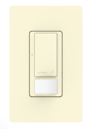 Lutron MRF2S-8SS-AL Maestro Occupancy/Vacancy In-Wall Sensor Switch, 8A Light/4.4A Fan Switching, 120/277V, Almond Finish