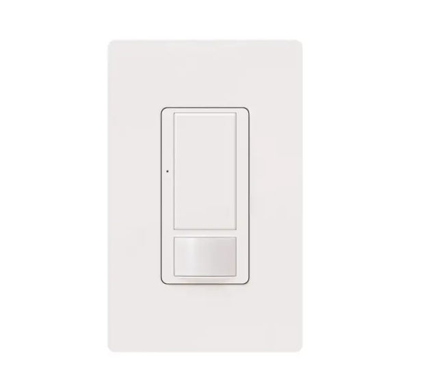Lutron MRF2S-8SS-WH Vive Maestro Wireless RF Occupancy Sensor Switch - 8A Max Load - 120-277V - White