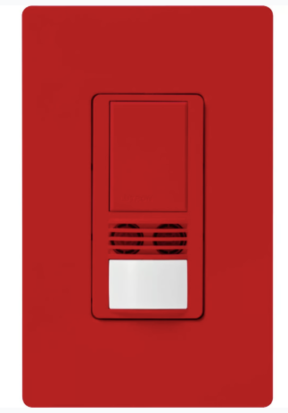 Lutron MS-B102-V-HT Maestro Dual Technology Ultrasonic and Passive Infrared Vacancy Sensor Switch for Single Circuit, Neutral Wire Required, Hot Finish