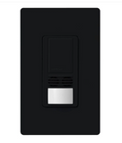 Lutron MS-B202-BL Maestro Dual-Circuit Dual-Technology Occupancy Sensor Switch, Single Pole/3-Way, Black Finish