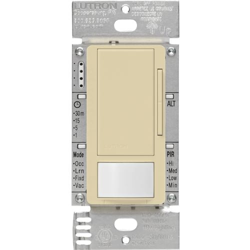 Lutron MS-Z101-IV MAESTRO 0-10V Occupancy/Vacancy Dimmer Sensor, Ivory Finish