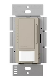 Lutron MSCL-VP153M-TP Maestro LED + Vacancy Only Sensor/Dimmer Switch, 150W LED, Single-Pole or Multi-Location, Taupe Finish