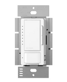 Lutron MSCL-VP153M-WH Maestro LED+ Vacancy-Only Sensor/Dimmer Switch, 150W LED, Single-Pole or Multi-Location, White Finish