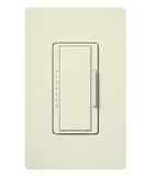 Lutron MSCLV-1000M-BI Maestro Satin Digital Fade Dimmer, Single Pole/Multi-Location, 1000VA (800W) Magnetic Low Voltage, Biscuit Finish