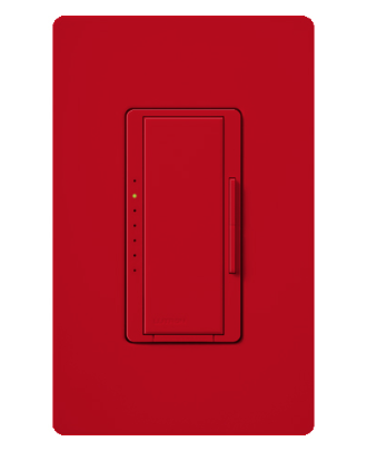Lutron MSCLV-1000M-HT Maestro Satin Digital Fade Dimmer, Single Pole/Multi-Location, 1000VA (800W) Magnetic Low Voltage, Hot Finish