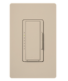 Lutron MSCLV-1000M-TP Maestro Satin Digital Fade Dimmer, Single Pole/Multi-Location, 1000VA (800W) Magnetic Low Voltage, Taupe Finish