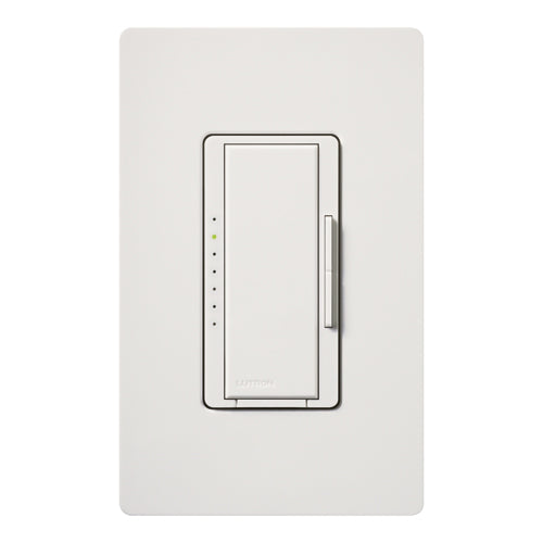 Lutron MSCLV-1000M-SW Maestro Satin Digital Fade Dimmer, Single Pole/Multi-Location, 1000VA (800W) Magnetic Low Voltage, Snow White Finish