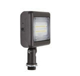 MaxLite MSF15UW-50BKT LED Slim Flood Light 15W 120-277V Wide 5000K Bronze Knuckle 1/2" Threaded Nipple Mount