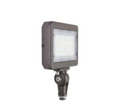 MaxLite MSF29UW-30BKT LED Slim Flood Light 29W 120-277V Wide 3000K Bronze Knuckle 1/2" Threaded Nipple Mount