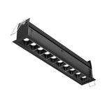 DALS Lighting MSL10-CC-BK Contemporary Black LED 10-Light Microspot Recessed Light Insert