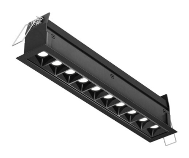 Dals Lighting MSL10-CC-V-BK 13 Inch Multi-spot recessed downlight, Watt 24W, Lumens 1300lm, 5CCT 2700K / 3000K / 3500K / 4000K / 5000K Black Finish